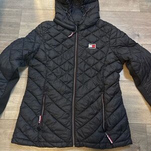 Tommy Hilfiger Black Quilted Puffer Jacket